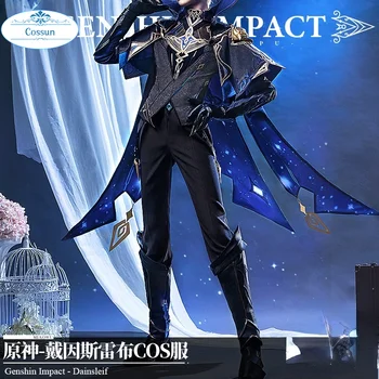 Аниме! Игровой костюм Genshin Impact Dainsleif, Великолепная красивая униформа, косплей костюм, наряд для вечеринки на Хэллоуин для мужчин, новинка 2021 года
