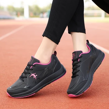 Термальная женская спортивная обувь для бега, сохраняющая тепло, уличные кроссовки для ходьбы по снегу, спортивные кроссовки для девочек с мехом внутри