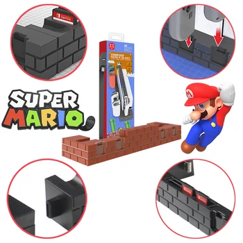 Super Mario Контроллер Зарядное Устройство для Nintendo Switch Oled Подставка Держатель Переключатель Чехол Для Игровых Карт Joy-con Игровые Аксессуары Зарядное Устройство База