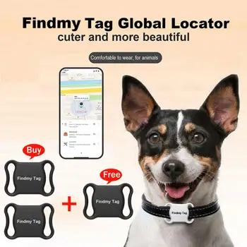 Умный водонепроницаемый GPS-локатор для домашних животных, мини-GPS-трекер, защита от потери, Bluetooth-локатор, отслеживающий ошейник для определения местоположения кошек и собак