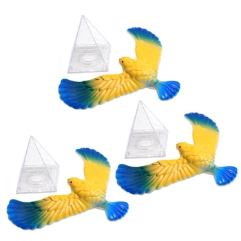 3X Волшебная Балансирующая Птица Научная Настольная Игрушка Balancing Eagle Новинка Fun С Подставкой-Пирамидой, Случайный Цвет