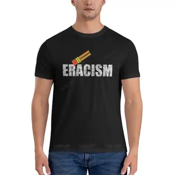 летняя футболка для мужчин, антирасистская футболка EracismFitted, кавайная одежда, облегающие футболки для мужчин, мужская футболка, хлопковые топы для мальчиков