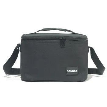SANNE 5L Изолированная Сумка-Холодильник из Утолщенной Алюминиевой Пленки Thermal New Solid Color Lunch Bag Work Study Bento Bag