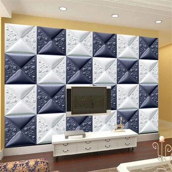 beibehang Бесшовная 3D большая фреска, европейские мягкие обои, диван в гостиной, фон для телевизора, 3D стереоскопическое видео