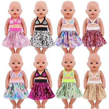 Кукольная Одежда милый Купальник Для 43-сантиметрового Новорожденного Реборна и 18-дюймовых Американских Кукольных Аксессуаров Выкройка Платья для игрушки Нашего Поколения
