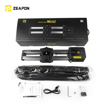 ZEAPON Micro 2 mini портативный бесшумный мотор Моторизованная камера для видеосъемки с двойным расстоянием параллельного слайдера для макросъемки