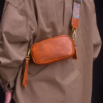 AETOO Многофункциональная переносная сумка-клатч с нейтральным воздухом, сумка через плечо, поясная сумка на одно плечо, кожаная винтажная сумка для пригородных поездок, ca