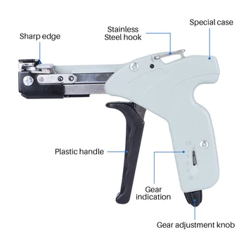 Пистолет для автоматического натяжения стяжки на молнии специальные плоскогубцы инструмент для крепления кабельной стяжки из нержавеющей стали шириной 4,6-8 мм