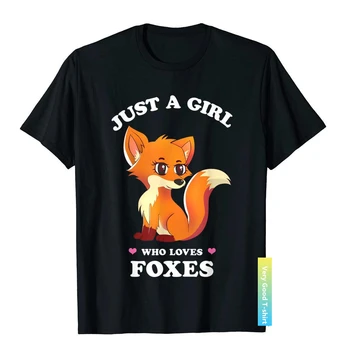 Просто девушка, которая любит лис - Забавные Духи животных, милые футболки с лисами, топы и тройники, обалденная летняя хлопковая молодежная футболка, молодежная