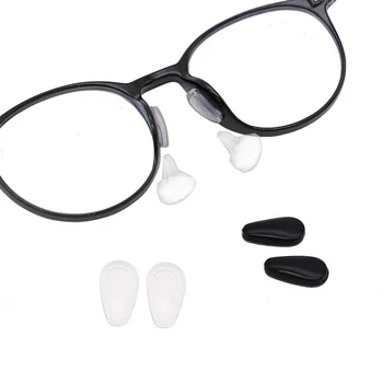 5 пар прозрачных силиконовых нескользящих накладок для носа с каплями воды для очков, стекло / накладка для очков, противоскользящая накладка толщиной 1,8 мм