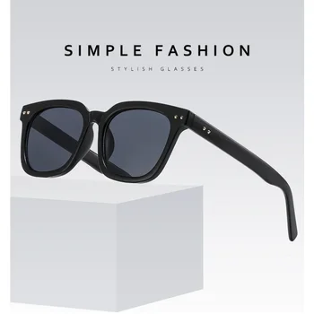 Винтажные прямоугольные солнцезащитные очки, мужские и женские дизайнерские очки в карамельном стиле, солнцезащитные очки для улицы, УФ-оттенок Oculos De Sol UV400