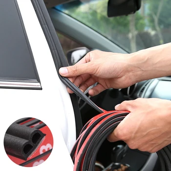 Уплотнительная прокладка на кромке двери автомобиля длиной 5 м, шумоизоляция, защита от шума для Ford Fiesta EcoSport ESCORT focus 1 2 3
