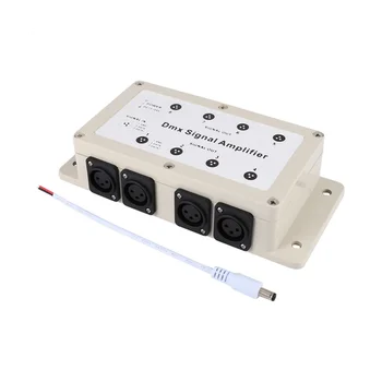 Dc 12-24 В 8-канальный выходной DMX Dmx512 светодиодный контроллер, усилитель сигнала, разветвитель, распределитель для домашнего оборудования