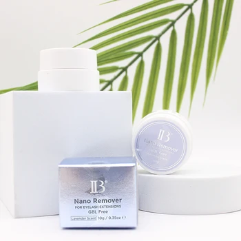 Крем для снятия IB Nano с ароматом лаванды для наращивания накладных ресниц Крем с низким раздражением для чувствительной кожи Корейский Оригинальный макияж