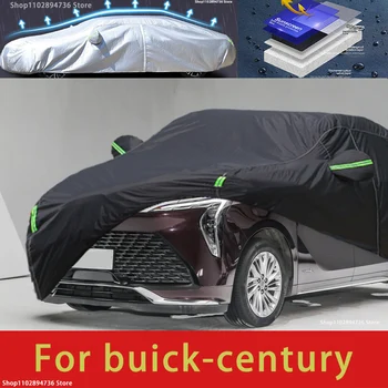 Для buick century подходят защитные автомобильные чехлы для улицы, солнцезащитный козырек от снега, водонепроницаемый пылезащитный внешний черный чехол для автомобиля