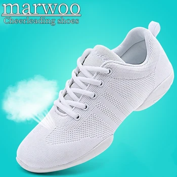 Обувь для черлидинга Marwoo, Детская танцевальная обувь, обувь для соревновательной аэробики, обувь для фитнеса, женская белая спортивная обувь для джаза 6708