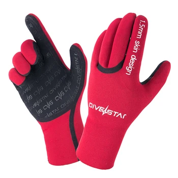 Новые 1,5 ММ Неопреновые перчатки для дайвинга, Суперэластичные Теплые Нескользящие перчатки для подводного плавания, Велоспорт, Лыжи, Рыбалка, Серфинг, Плавательные перчатки