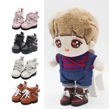 1 пара кукольных туфель, мини-кукольные туфли на цепочке, мини-кукольные туфли из искусственной кожи BJD, милые туфли из искусственной кожи, 1 Пара кукольных сапог EXO, куклы для тела