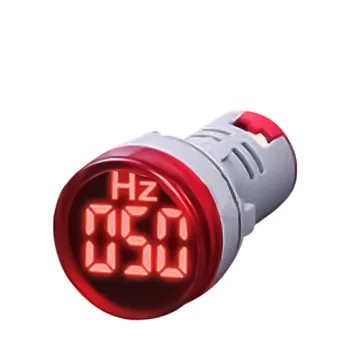 10 шт./Лот 22 мм светодиодный цифровой дисплей Электричество Герц Индикатор частотомера Сигнальные огни Измерение частоты переменного тока 0-99 Гц