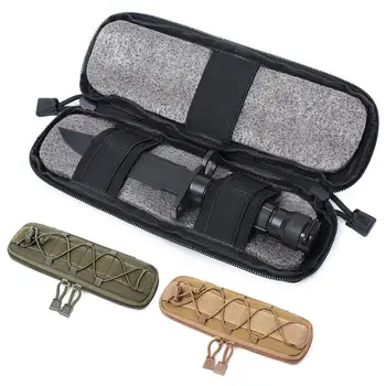 Тактический чехол для ножей Molle, карманные Нейлоновые поясные комплекты для охоты на открытом воздухе, Армейский чехол для ножей EDC, сумка для складных ножей, сумка-держатель