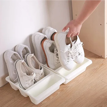 Обувная коробка Креативная Простая Многофункциональная Бытовая Стойка для обуви в Гостиной Вертикальный держатель для хранения Обуви для дома