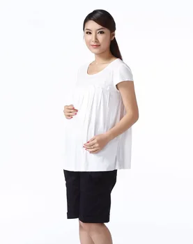 Материнство Загрузка беременного ребенка 2022 Забавная женская футболка с объявлением красной девушки Рубашка для новой мамы Одежда большого размера