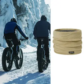 Гетры для верховой езды, мягкий плюшевый зимний шарф, Эластичная ветрозащитная грелка для велоспорта, унисекс, Устойчивая гетра для шеи, полиэстер