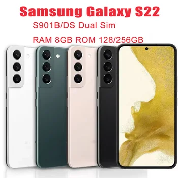 Оригинальный Разблокированный Samsung Galaxy S22 5G с двумя Sim-картами S901B/DS 6,1 