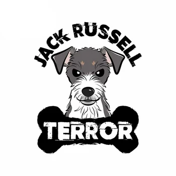 Симпатичный Шнауцер Джек Рассел Терьер Собака Мультяшная наклейка на автомобиль Наклейка Декор для RV Авто Мотокросс Гонки Ноутбук Стена багажника