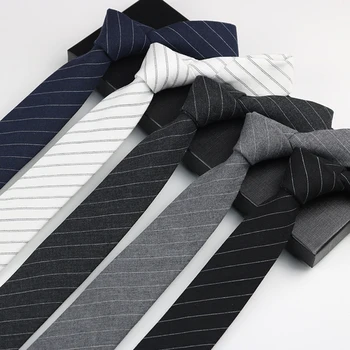 Модные Мужские галстуки в полоску и клетку, завязанные вручную, Тонкий галстук на шее, Деловой галстук, Корейская версия, Повседневный Универсальный Деловой Ретро