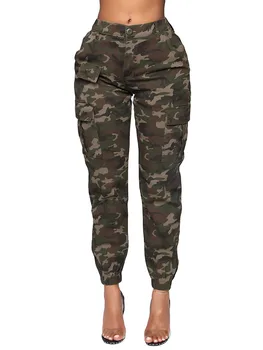 Мешковатые женские брюки-карго с множеством карманов, широкие брюки для бега трусцой, высокая талия, свободные брюки Y2K с карманами