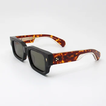Стильные винтажные поляризованные солнцезащитные очки, мужские и женские квадратные солнцезащитные очки с антибликовым покрытием, солнцезащитные очки для путешествий, рыбалки, езды на велосипеде UV400