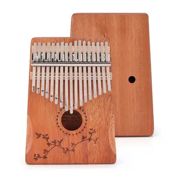 НОВЫЙ Muspor Kalimba 17-клавишный пианино для большого пальца из красного дерева Kalimba Finger Piano Музыкальный инструмент для записи выступлений