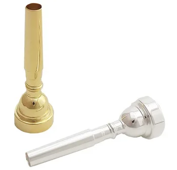 Мундштуки для трубы 3C 5C 7C золотые серебряные аксессуары для духовых инструментов оптом